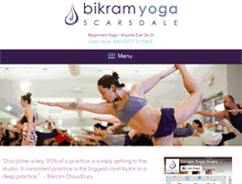 Tablet Screenshot of bikramyogascarsdale.com